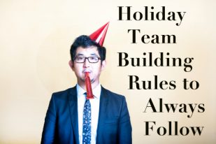 business man wearing party hat