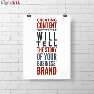 creating content which will tell the story business' brand